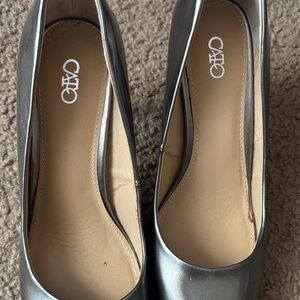 Cato Women's Metallic Silver Heels